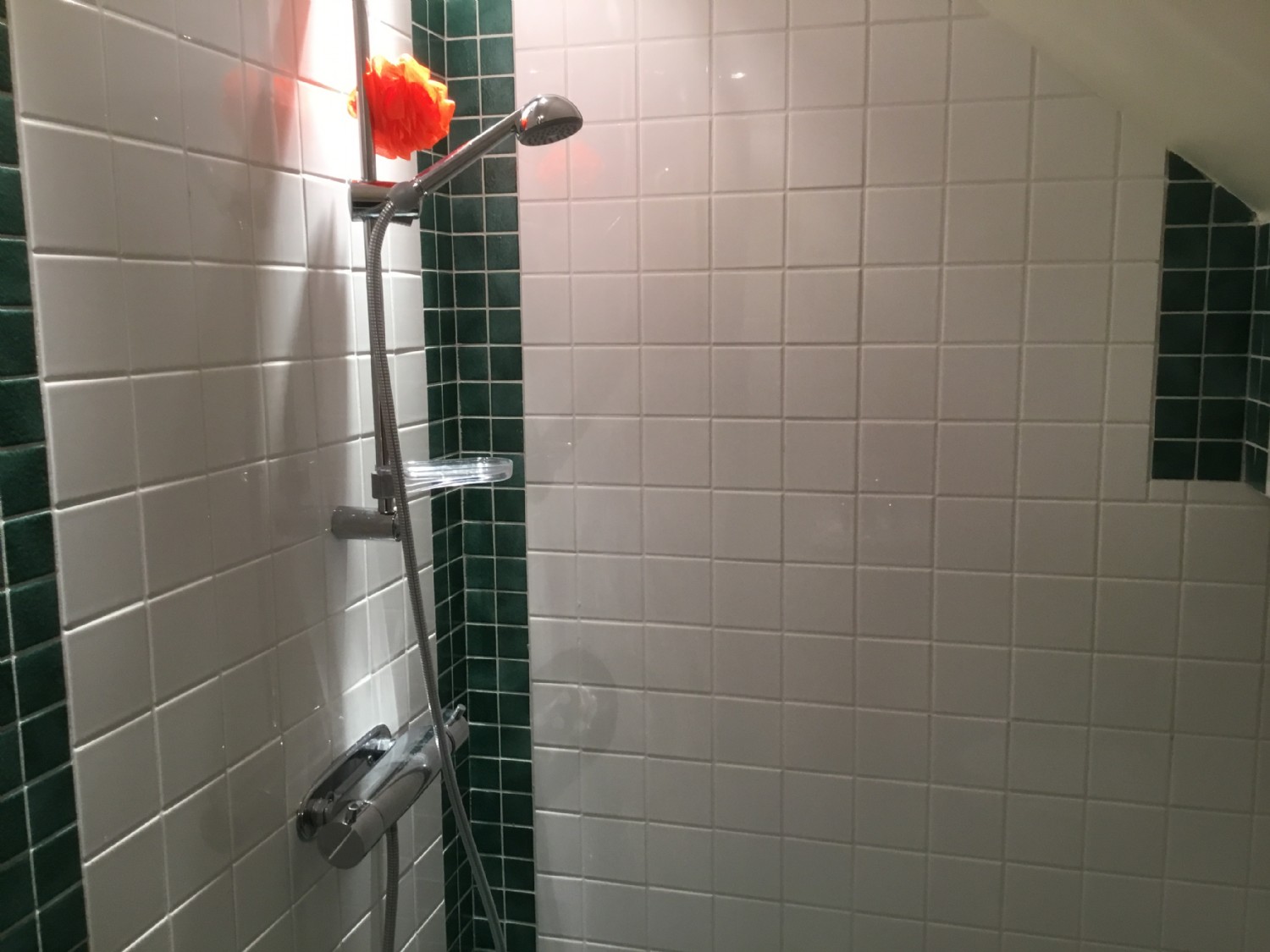 Toalett 3 med dusch p vervningen 