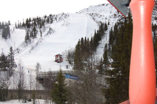 Utsikt frn altan mot Hovdebacken 