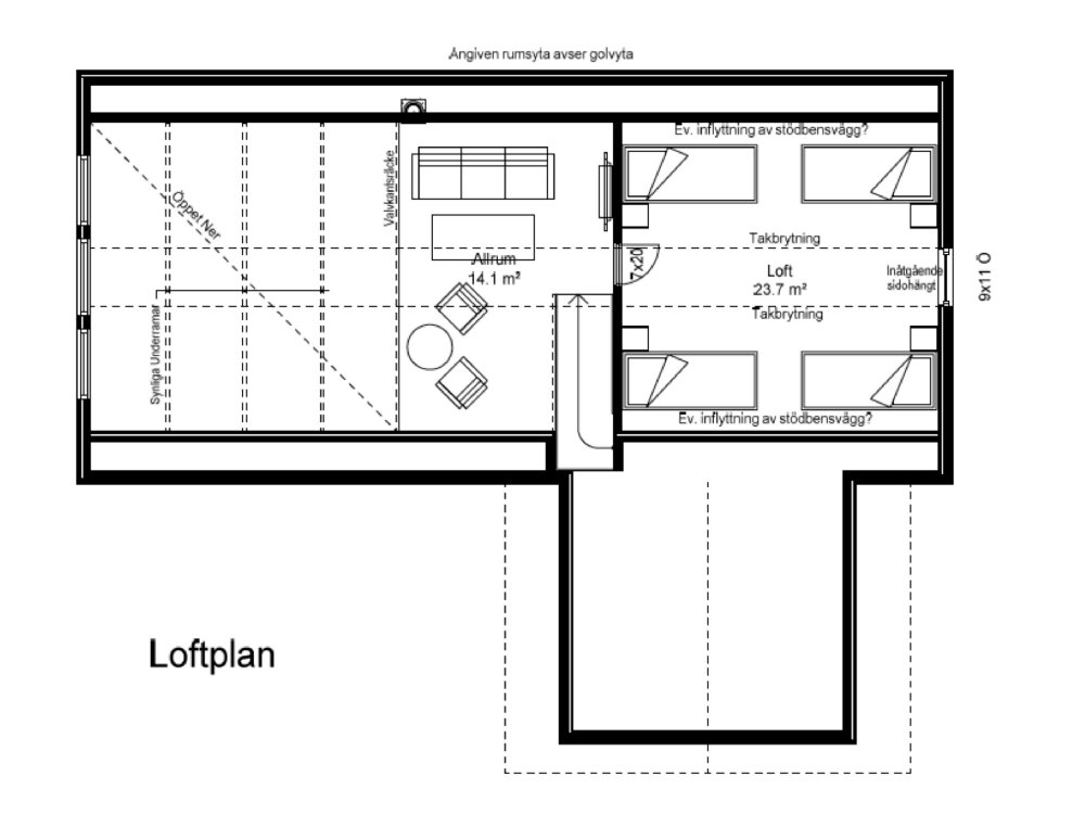 Planritning LOFTET 