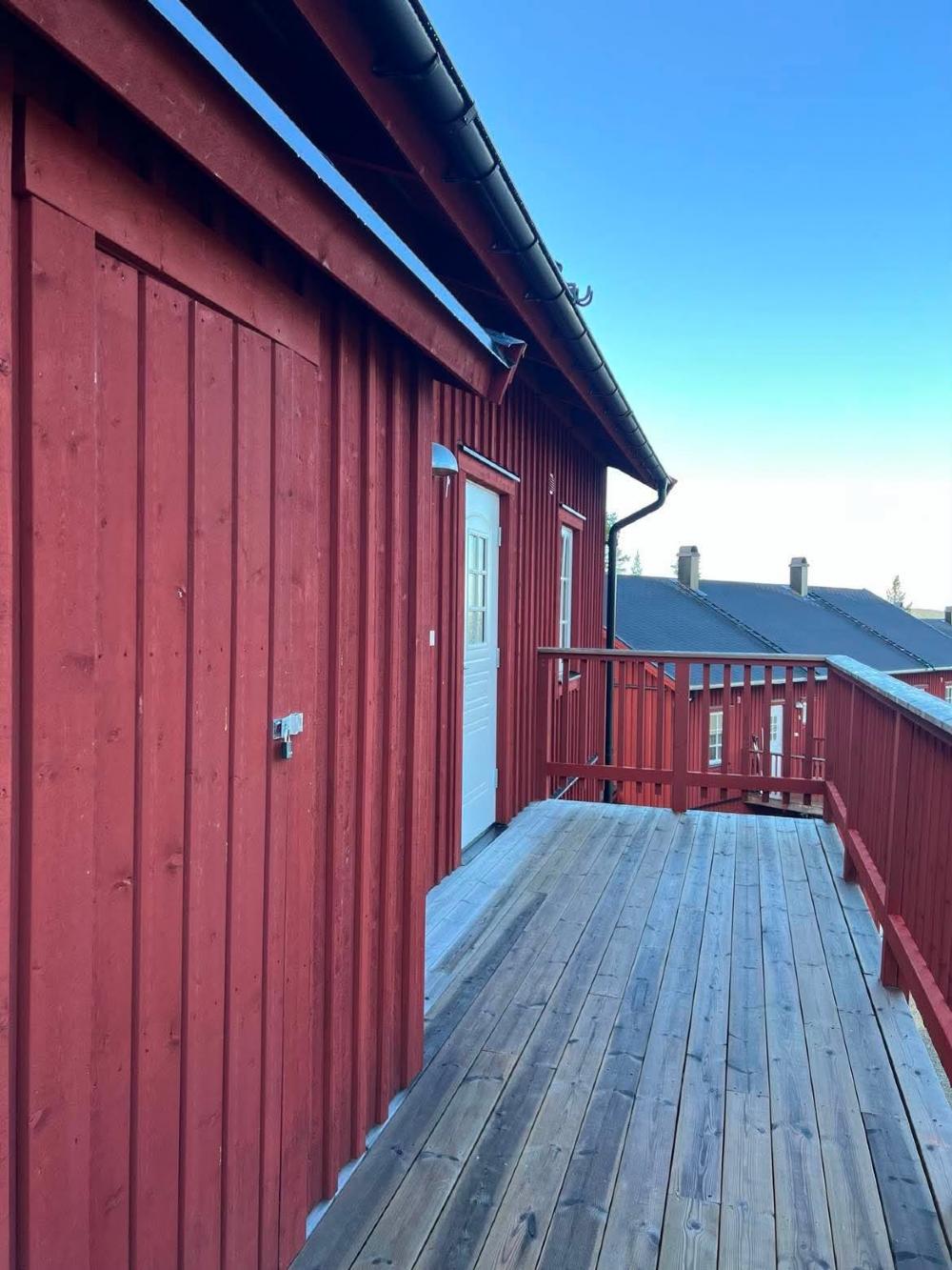 Skidförvaring utanför dörren